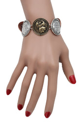 Bracelet Silver Metal Angel Charms Protection Bless Prayer